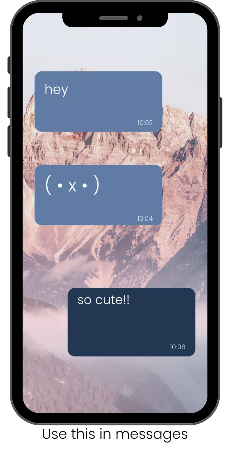 Miffy emoji in a mobile chat screenshot showing a miffy emoji used in messages